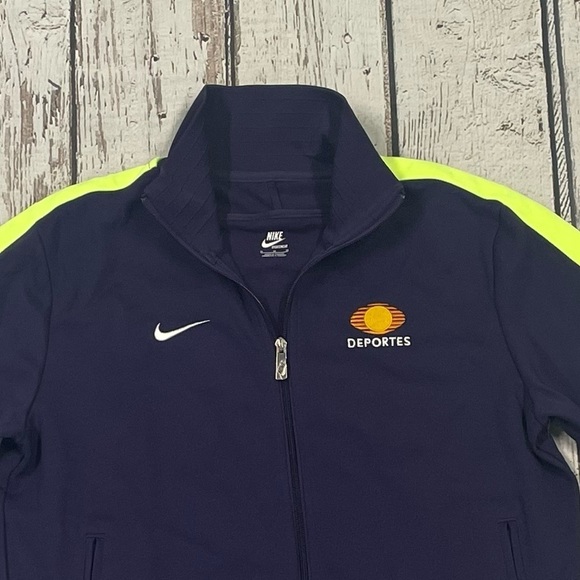 Desportes Blue Nike Zip Up Running Soccer Track Jacket - Picture 2 of 8